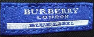 burberrys blue label fake|burberry blue label size chart.